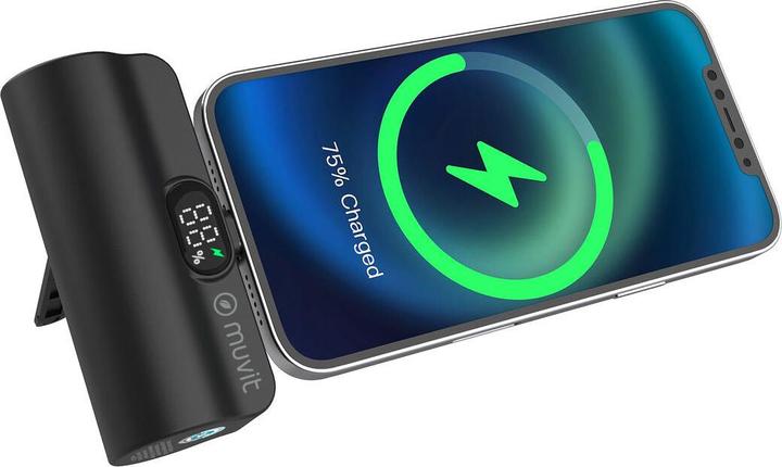 Immagine prodotto Muvit Powerbank for Change DP53D-R-PD Schwarz 5000 mAh (5000 mAh, 20 W)