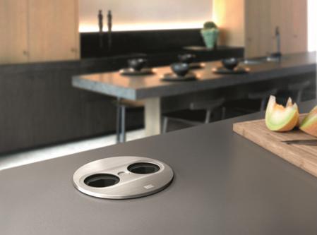 Produktbild Bachmann Einbausteckdose Twist 2 rund