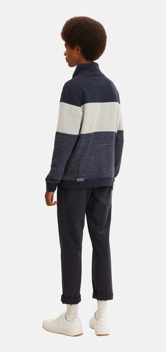 Produktbild Tom Tailor Sweatshirt Colour Blocking Pullover ohne Kapuze (S)