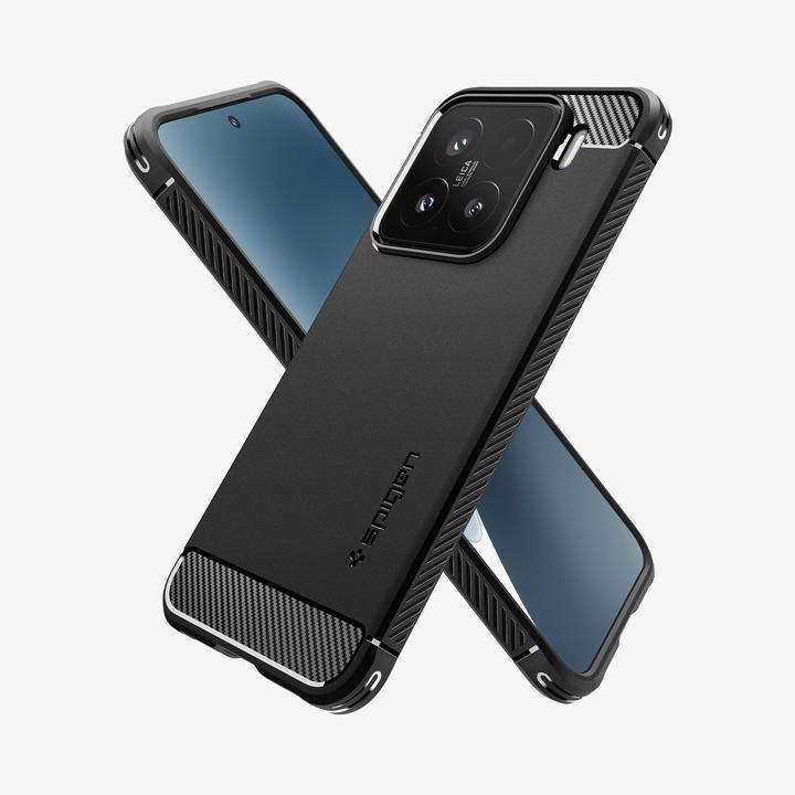 Actual product image Spigen Xiaomi 15 Case Rugged Armor Matte Black (Xiaomi 15)