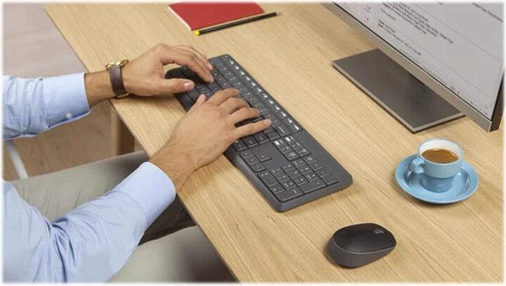 Produktbild Logitech Mk235 (Schweiz, Kabellos)