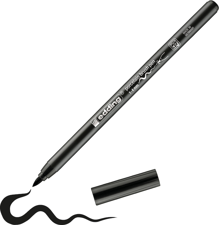 Immagine prodotto Edding Penna a pennello in porcellana 4200 (Nero, 4 mm, 1 x)