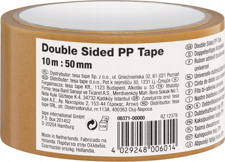Actual product image tesa Double tape PP 10m x 50 mm (50 mm)