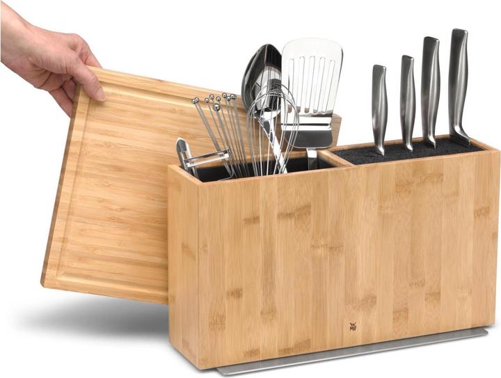 Produktbild WMF 3in1 Aufbewahrungsbox Messerblock Utensilienhalter Schneidebrett Bambus