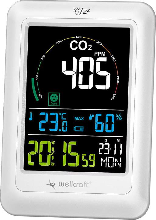 Actual product image Wellcraft CO2 meter