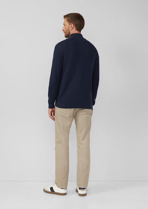 Produktbild s.Oliver Strickpullover Pullover aus Strukturstrick mit Troyer-Kragen (3XL)