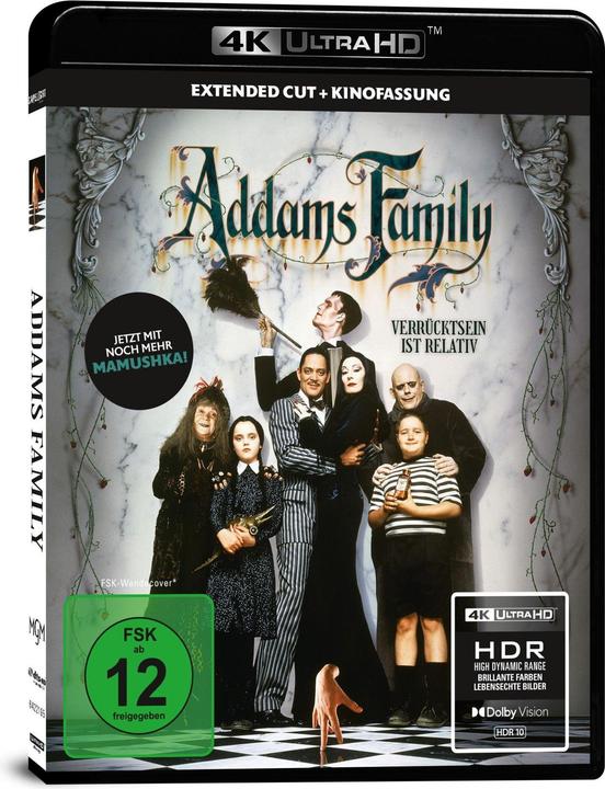 Addams Family (UHD Blu-ray) (Blu-ray 4k, 1991, Allemand, Anglais)