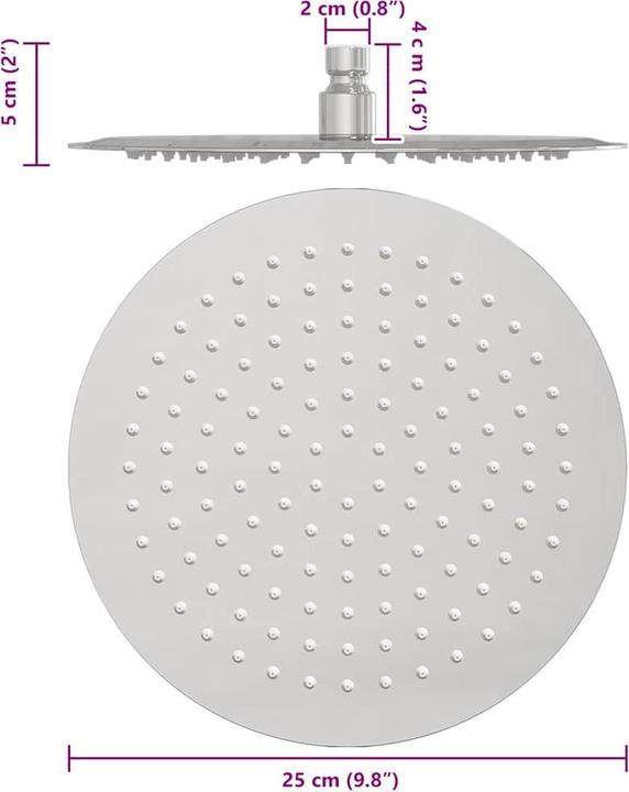 Actual product image vidaXL Regenbrause