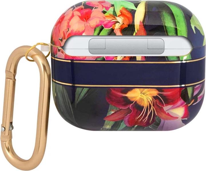 Actual product image Guess GUAPHHFLB AirPods Pro cover niebieski/blue Flower Strap Collection (Headphone sleeve)