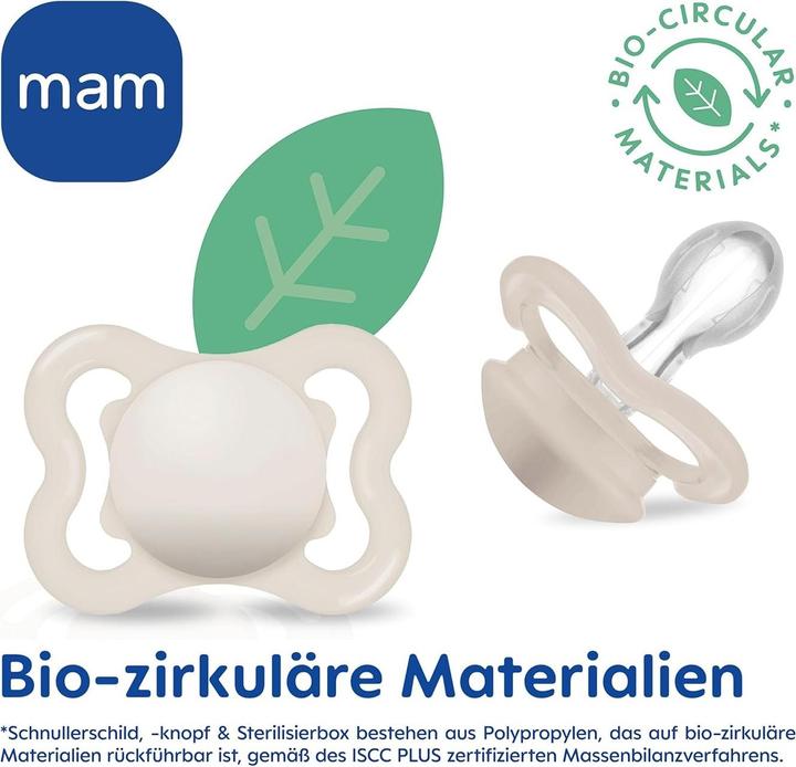 Produktbild MAM Air Silikon Schnuller, 2 Stück, 0-6 Monate (2 x, bis 6 Monate)