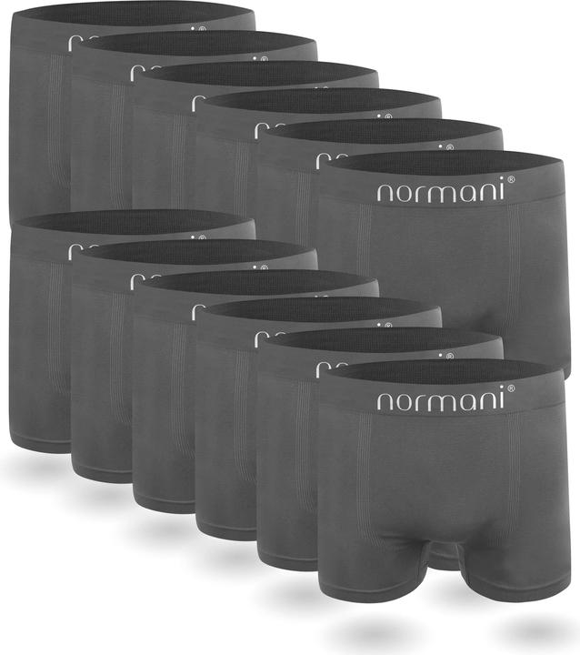 Actual product image Normani 12 pcs microfiber boxer shorts for men - 2264 (XL, pack of 12)
