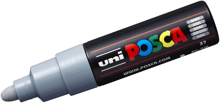 Actual product image Posca Marker PC-7M round tip (Grey, 5.50 mm, 1 x)