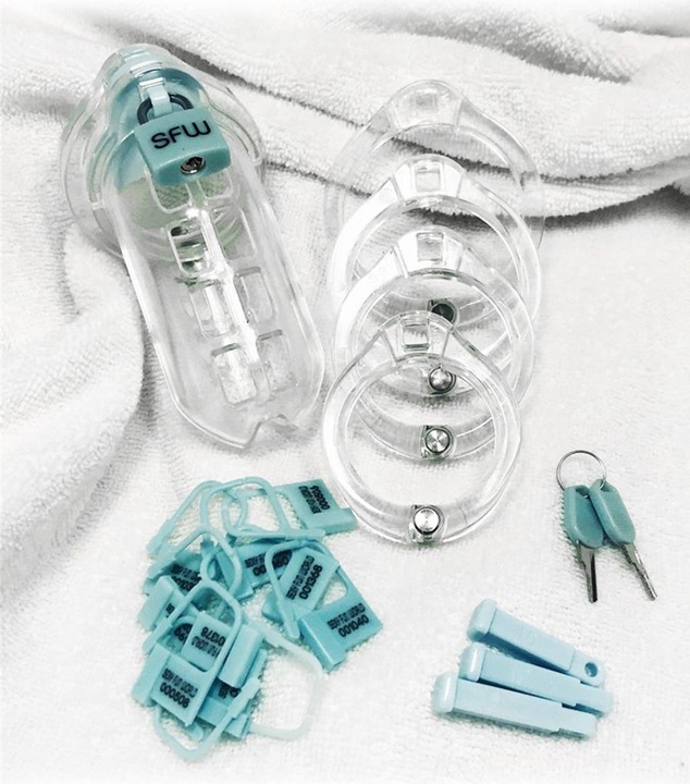 Actual product image Rimba Penis Chastity Cage Kit - Bankok