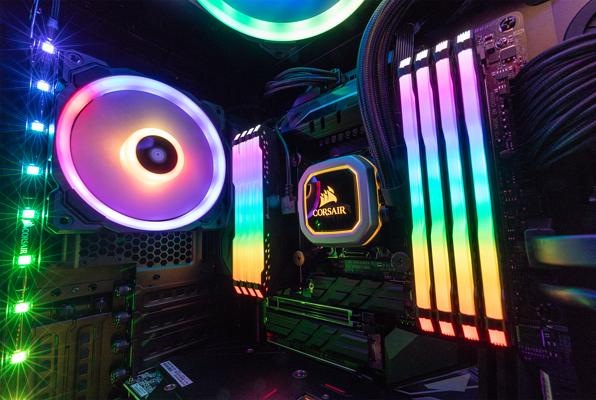 Productafbeelding Corsair Vengeance RGB Pro (2 x 16GB, 2933 MHz, DDR4 RAM, DIMM 288 pin)