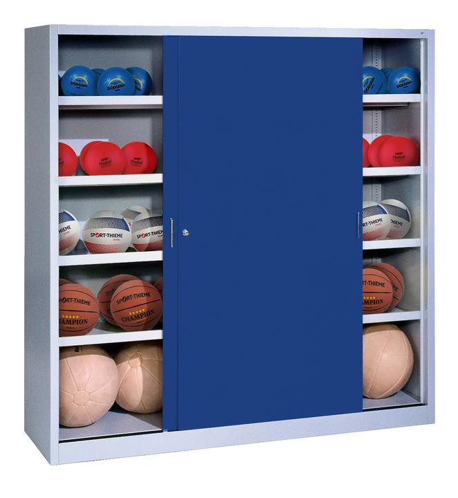 Produktbild C+P Ballschrank (HxBxT: 195x120x50 cm, mit Vollblech-Schiebetüren, Typ 4)