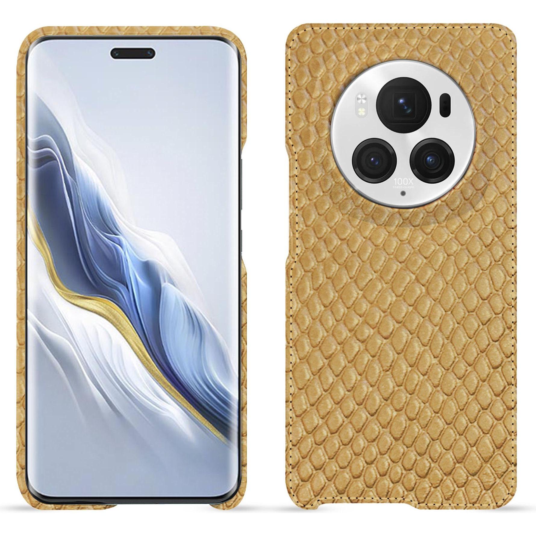 Noreve Lederschutzhülle (Honor Magic6 Pro), Smartphone Hülle, Beige