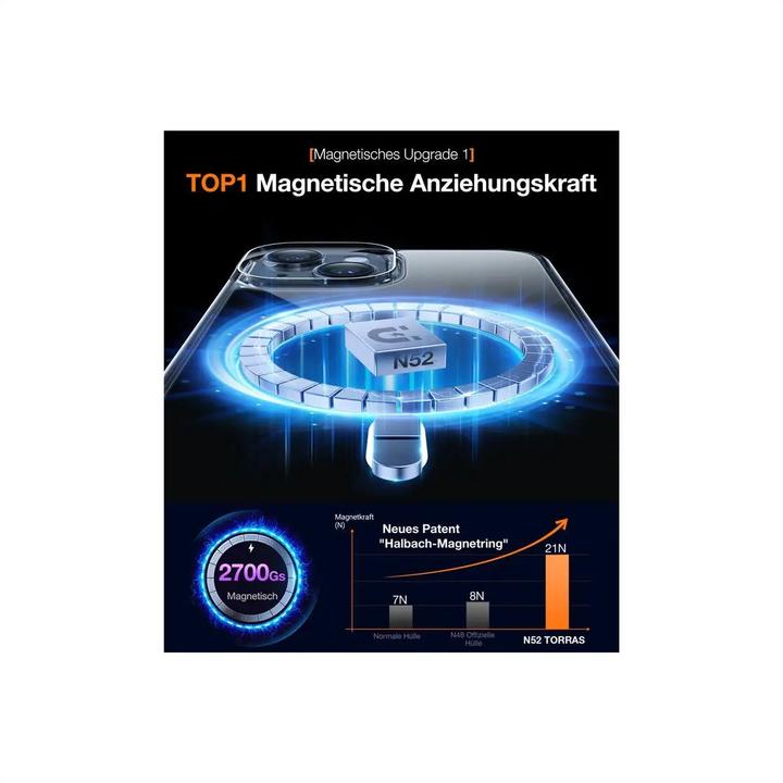Produktbild Torras Diamond MagSafe Hülle (Apple iPhone 15)