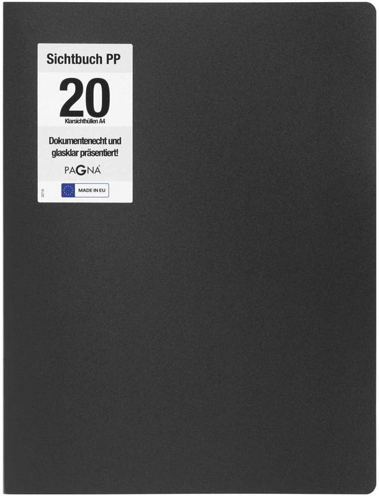 Image du produit Pagna Office Sichtbuch DIN A4, 20 Hüllen schwarz (A4, 1x)