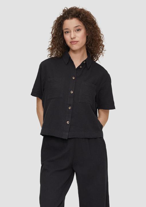 Produktbild s.Oliver Bluse Oversized-Hemdbluse aus Musselin (42)