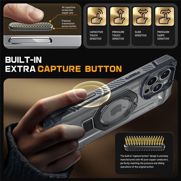 Actual product image Supcase Ub Grip Mag Magsafe Iphone 16 Pro Max Grey (Apple iPhone 16 Pro Max)