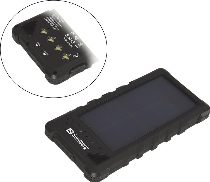 Image du produit Sandberg solaire extérieur (16000 mAh, 1.40 W, 59.20 Wh)