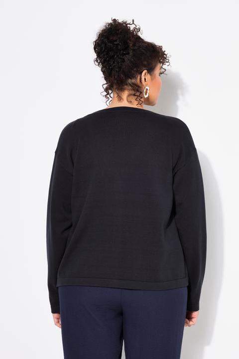 Produktbild Ulla Popken Strickjacke, Doubleface, V-Ausschnitt, Langarm (46, 48)