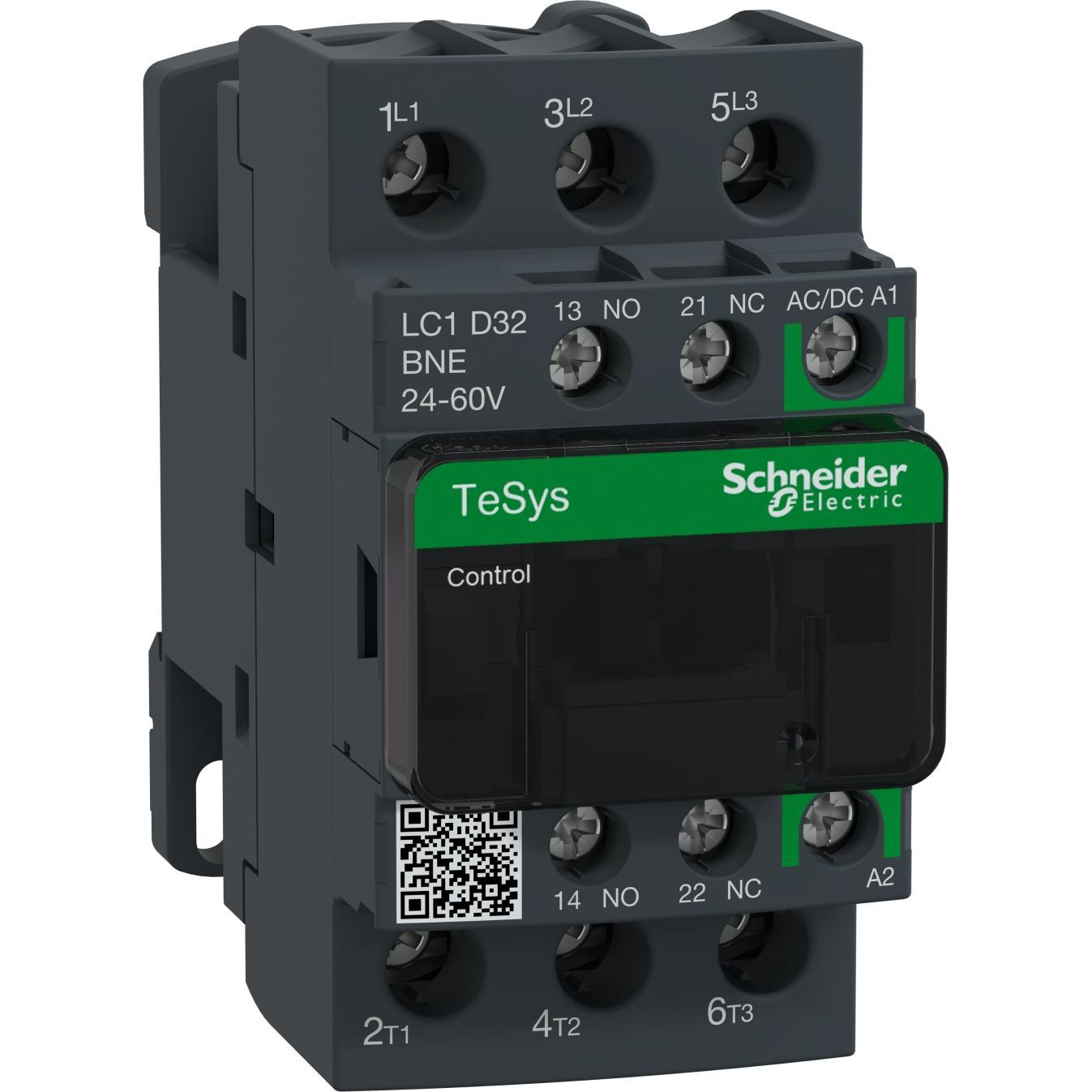 Schneider Electric Contactor 32A 3P AC3 24-60VACDC coil, Relais