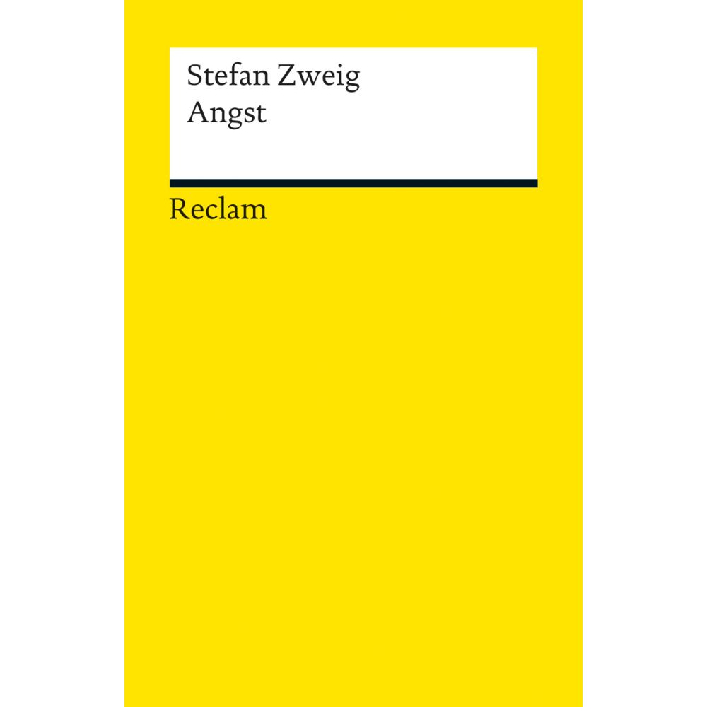 Angst, Belletristik von Stefan Zweig