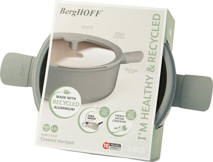 Produktbild BergHoff Leo Recycled Kookpot + Deksel 2 (Kochtopf, Aluminium, 28 x 13.50 cm)