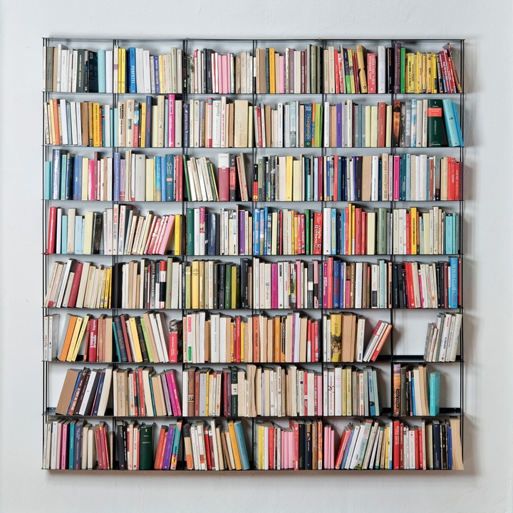 Actual product image Kriptonite Krossing shelf for books - 48 compartments (200 x 15 x 200 cm)