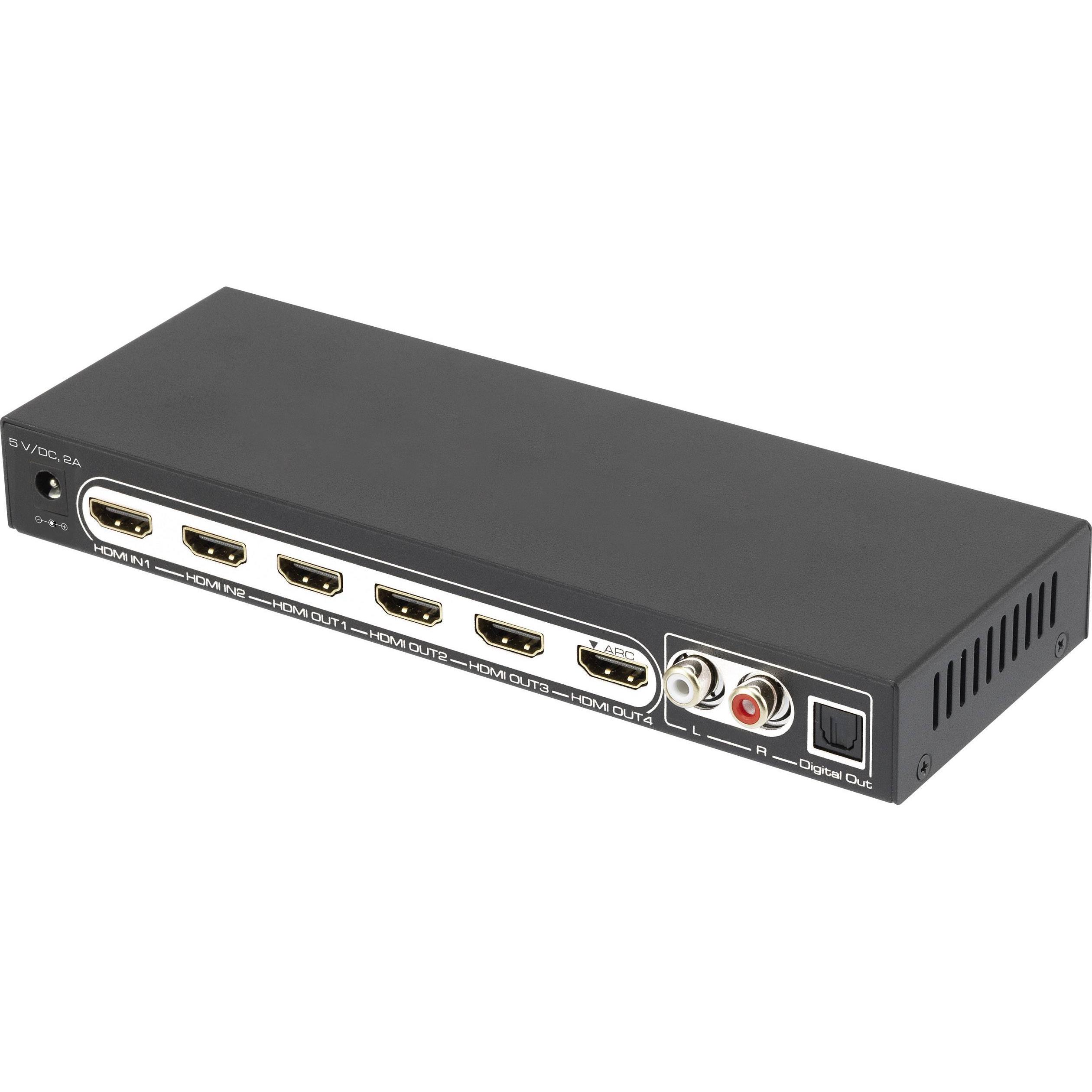 SpeaKa Professional Splitter HDMI 2x4, Switch box
