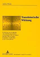 Produktbild Translatorische Wirkung (Deutsch, Andrea Wurm, 2008)