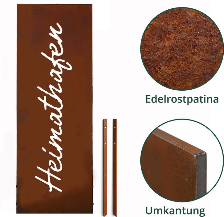 Produktbild Relaxdays Edelrost-Gartendeko