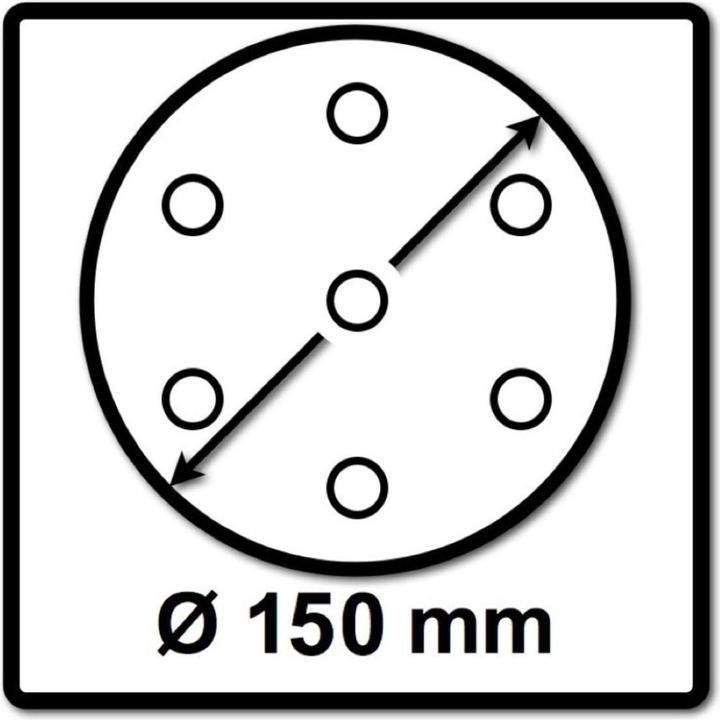 Actual product image Festool StickFix grinding wheels STF D150/48 Garnet, P280, 100 pieces (P280)