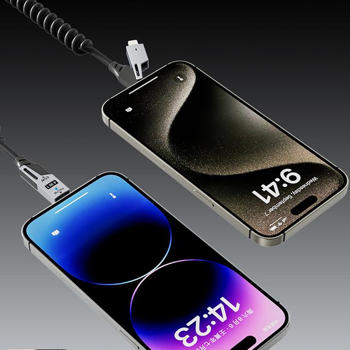 Productafbeelding Dudao L20 Pro 4-in-1 USB-A / USB-C - Lightning / USB-C Kabel - Schwarz (1.50 m, 65 W)