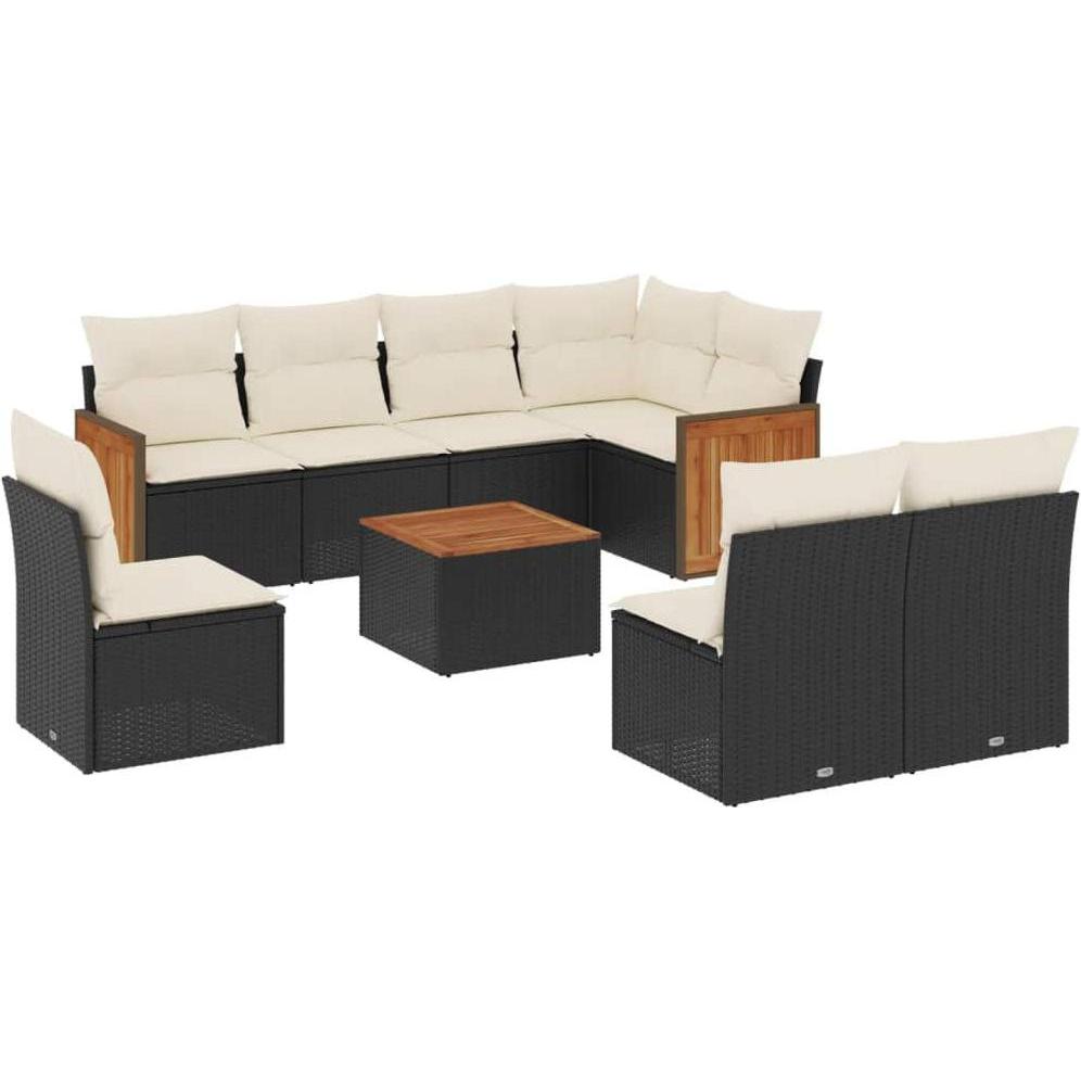 VidaXL, Gartenlounge, 10-tlg. Garten-Lounge-Set mit Kissen