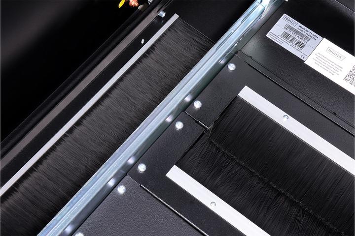 Produktbild Digitus Netzwerkschrank 48,3cm 19Zoll 42HE H2053mmxB800mmxT1000mm schwarz mit Glastuer inkl. 28xMontagesc... (42 HE, 19 Zoll Rack)