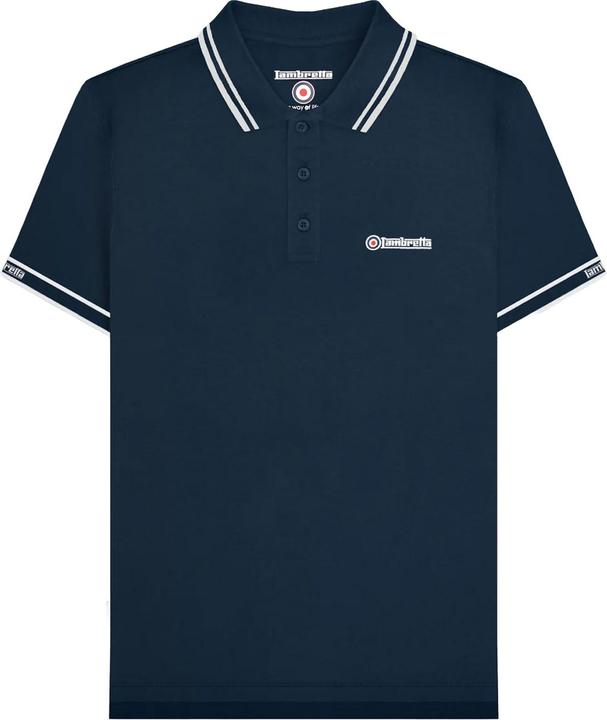 Produktbild Lambretta SS25 Poloshirt Ärmel mit Markenschriftzug (XXL)