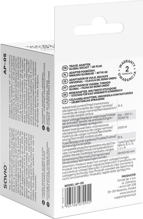 Immagine prodotto Savio AP-05
