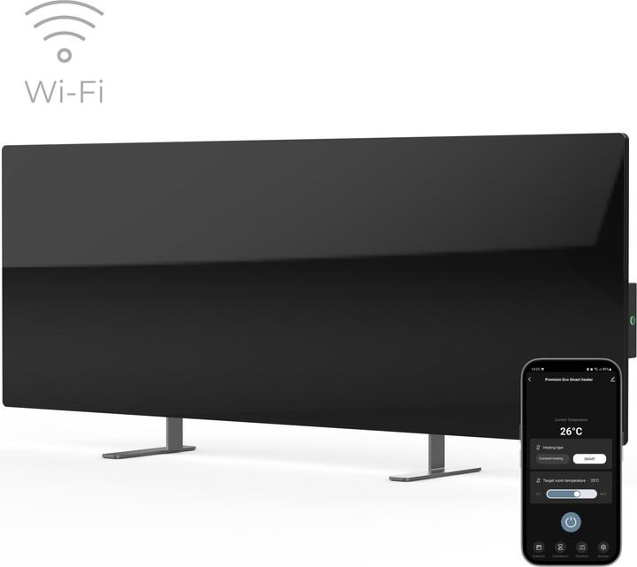 Aeno infraroodstraler premium eco smart gh2s 700w zwart (700 W)