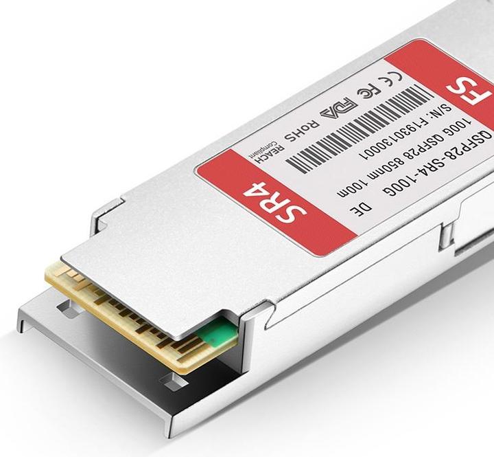 Actual product image Dell 2X15K, Fiber optic, 100000 Mbit/s, QSFP28, MPO12, SR4, 100 m