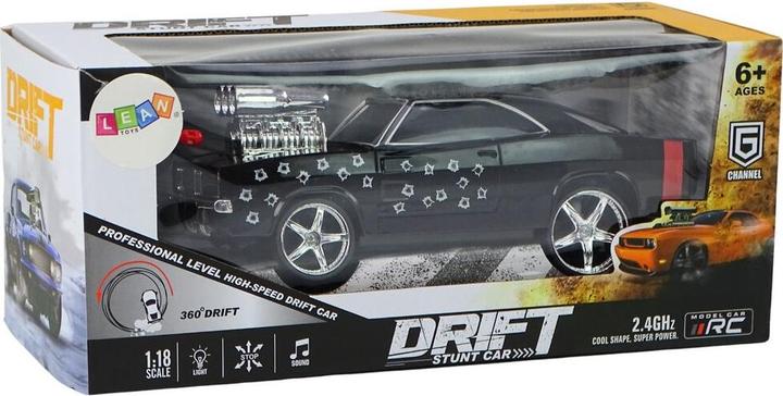 Image du produit Lean Toys Auto R/C 1:18 Drift 360 Lichtsound schwarz