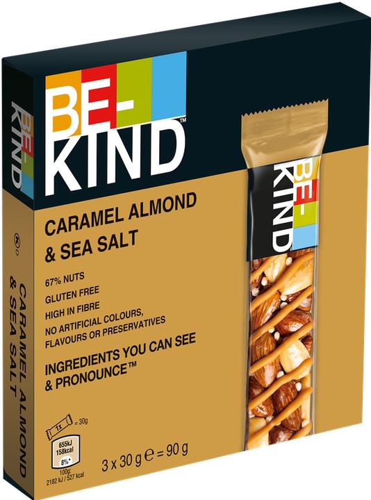 Be-Kind Amande caramel & sel de mer (120 g, 3 pcs)
