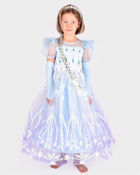 Actual product image Den Goda Fen Princess dress - Frozen Blue (110-116 cm) (F65015) (110, 116)