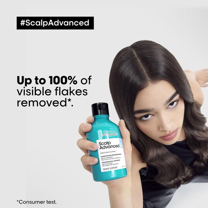 Actual product image L'Oréal Paris L'Oréal Professionnel - (Anti-Dandruff Dermo Clarifier Shampoo) Scalp Advanced - Volume: 300 ml (Liquid shampoo, 300 ml)
