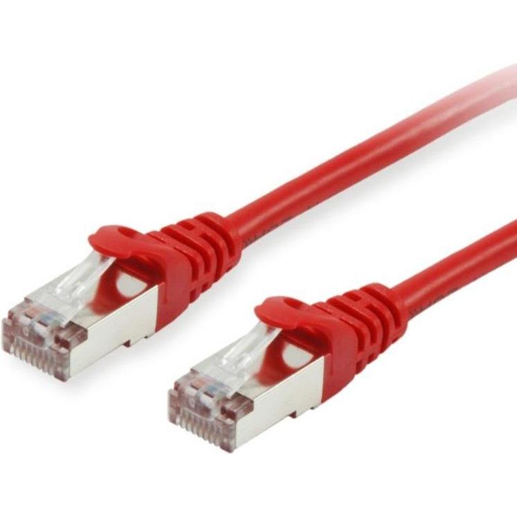 equip Patchkabel Cat6 S/FTP 2xRJ45 50.00m rot (S/FTP, CAT6, 50 m), Netzwerkkabel