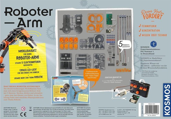Actual product image Kosmos Robot arm kit