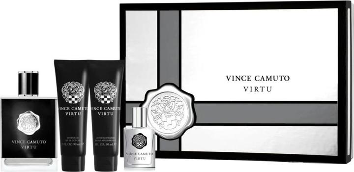 Actual product image Vince Camuto Virtu Geschenkset 100ml EDT + 15ml EDT + 90ml Aftershave Balsem + 90ml Douchegel (Perfume set)