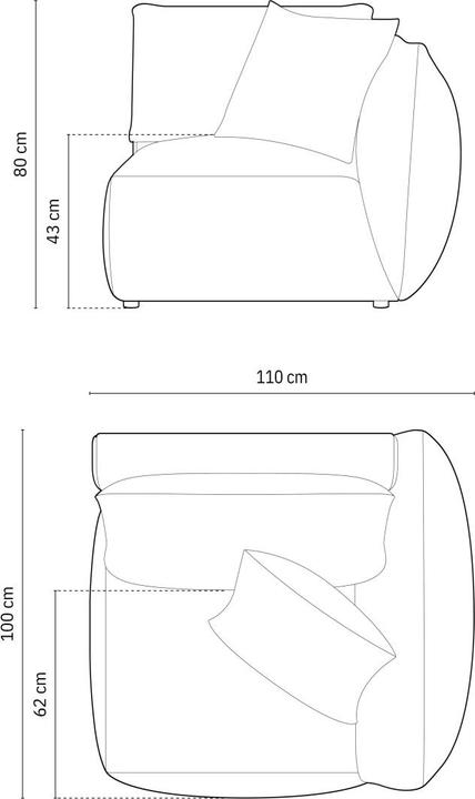 Image du produit Micadoni Chris (Canapé modulaire, 1 place)