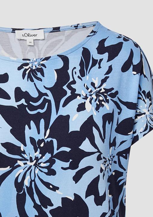 Produktbild S.Oliver T-Shirt Fliessendes Jersey-Shirt mit überschnittenen Schultern (38)